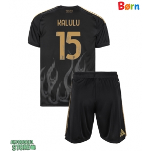Juventus Pierre Kalulu #15 Replika Babytøj Tredje sæt Børn 2026-27 Kortærmet (+ Korte bukser)